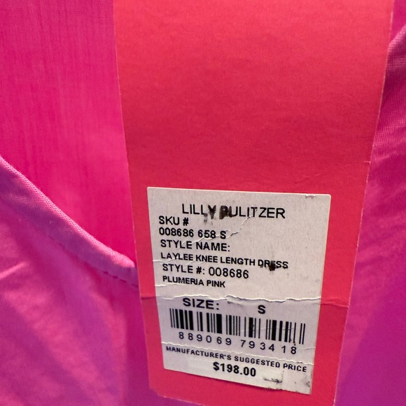 Lilly Pulitzer Laylee Knee Length Dress in Plumeria Pink - Picture 6 of 8